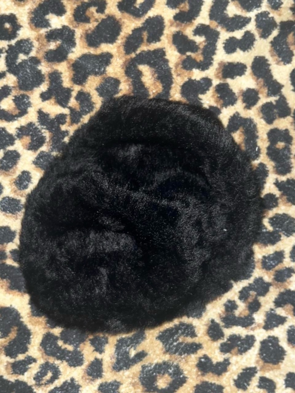 Fluffy black beret